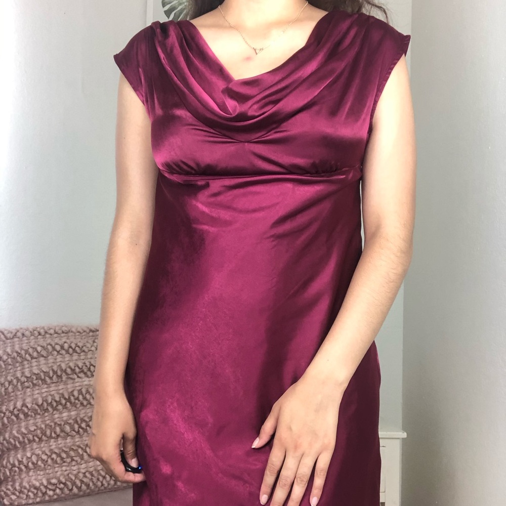 Target Limited Edition burgundy satin dress
